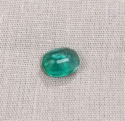 2.05ct Medium Deep Zambian Emerald , 100% Natural Earth Mined Gemstone