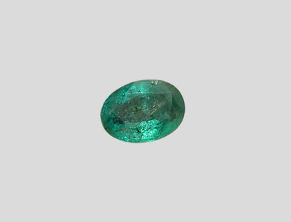 3.68ct Deep Golden Green Zambian Emerald, 100% Natural Gemstone