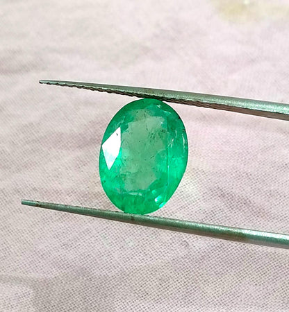 GSI Certified 2.77ct Zambian Emerald, 100% Natural Gem