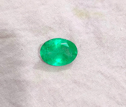 GSI Certified 2.77ct Zambian Emerald, 100% Natural Gem