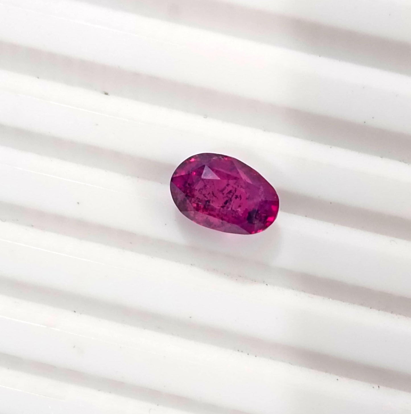 IGI Certified 3.48ct Deep Purple Red mozambique Ruby, 100% Natural Untreated Gemstone