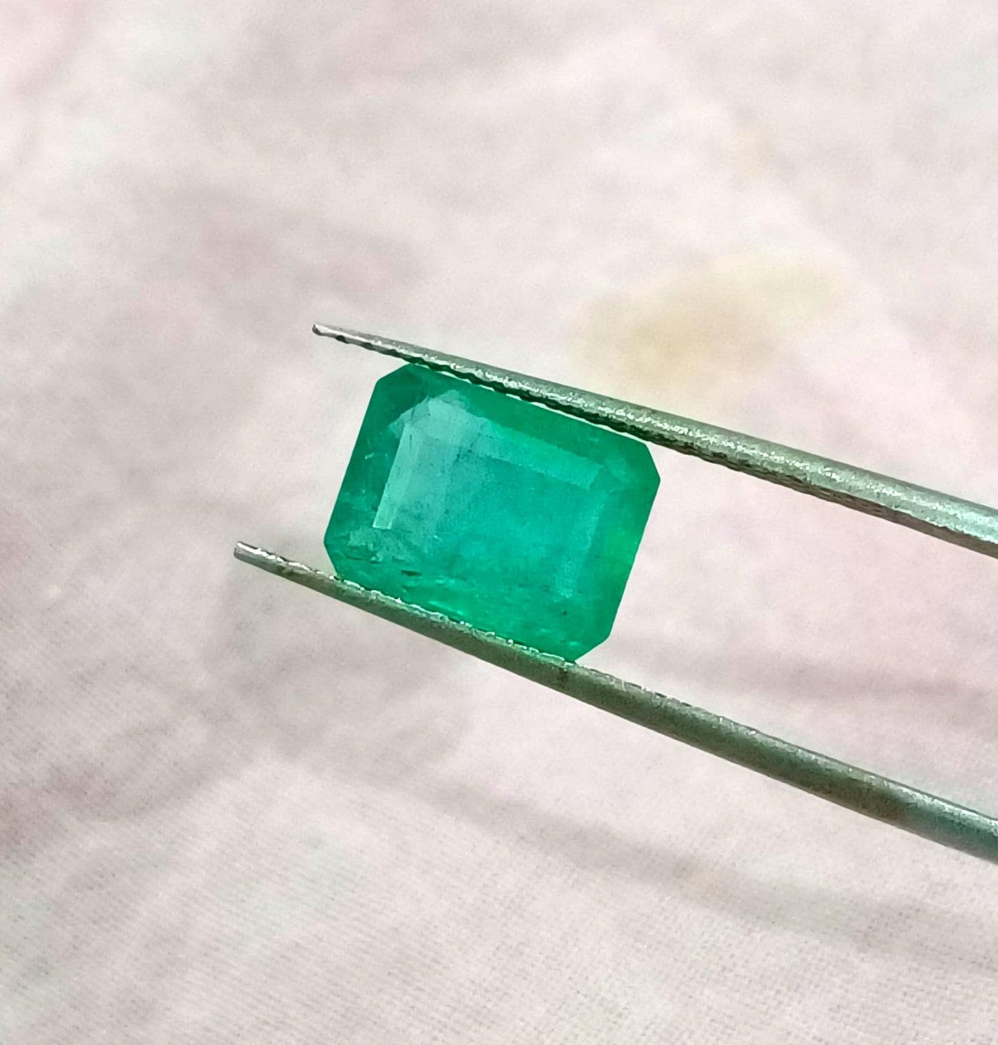 GSI Certified 2.41ct Velvet Green Zambian Emerald, 100% Natural Gemstone