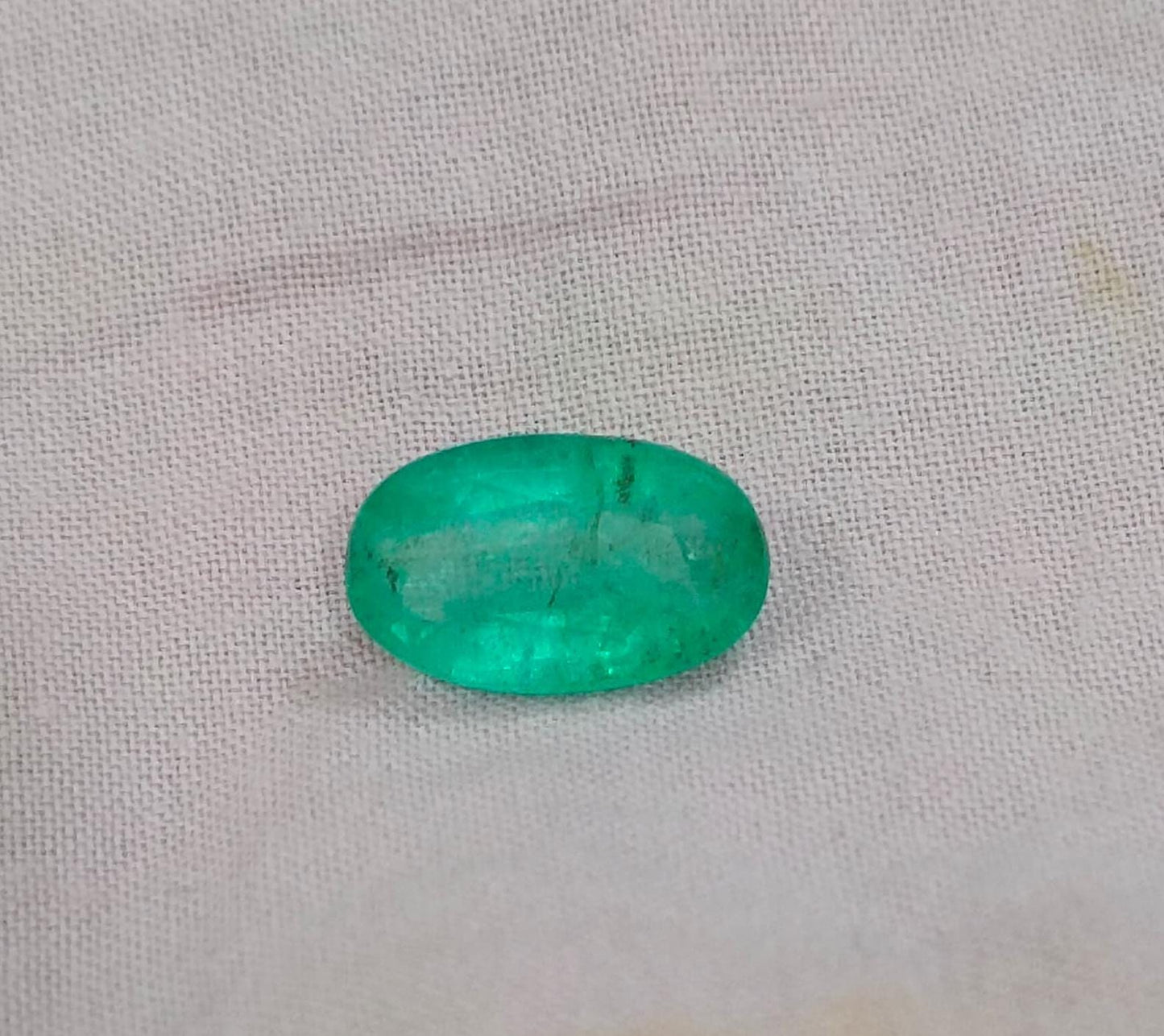 2.46ct Velvet Green Zambian Emerald , 100% Natural Earth Mined Gemstone