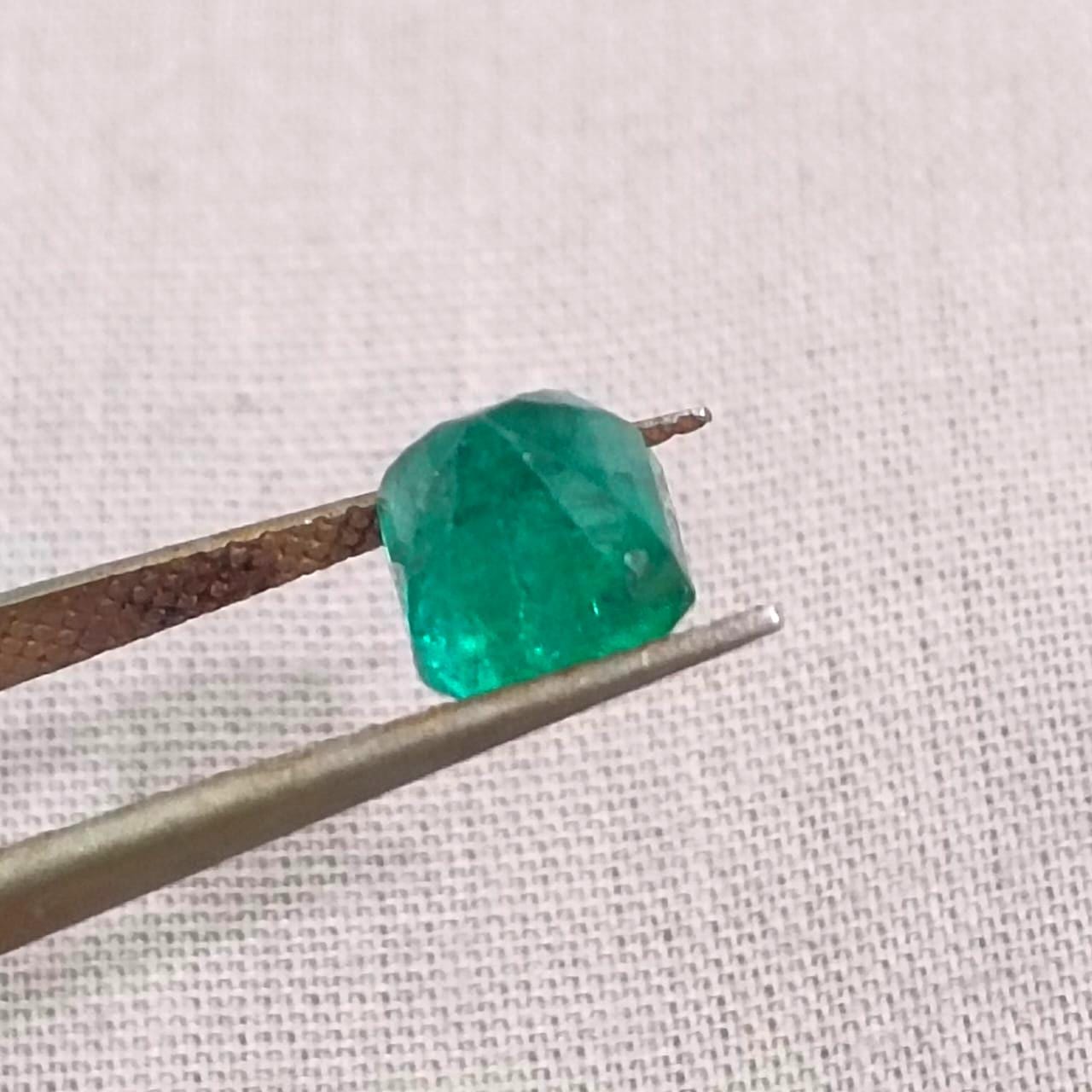 1.80ct Deep Green Zambian Emerald , 100% Natural Earth Mined Gemstone