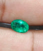 GSI Certified 1.46ct Medium Vivid Green Zambian Emerald , 100% Natural Earth Mined Gemstone