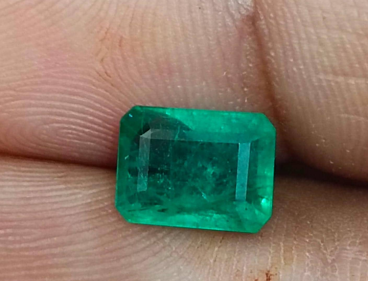 GSI Certified 2.41ct Velvet Green Zambian Emerald, 100% Natural Gemstone