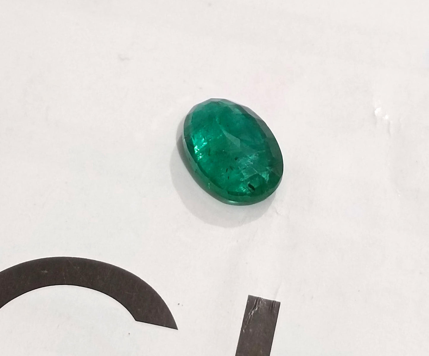 1.68ct Deep Glass Green Emerald , 100% Natural Earth Mined Gem.