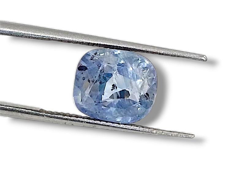 3.68ct Certified Beautiful Full Luster Pastel Blue Ceylon Sapphire, 100% Natural Earth Mined untreated Gem