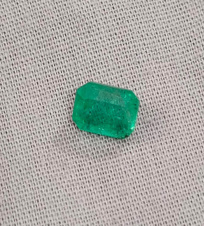 1.52ct Intense Green Panjshir Emerald, 100% Natural Earth Mined Gemstone