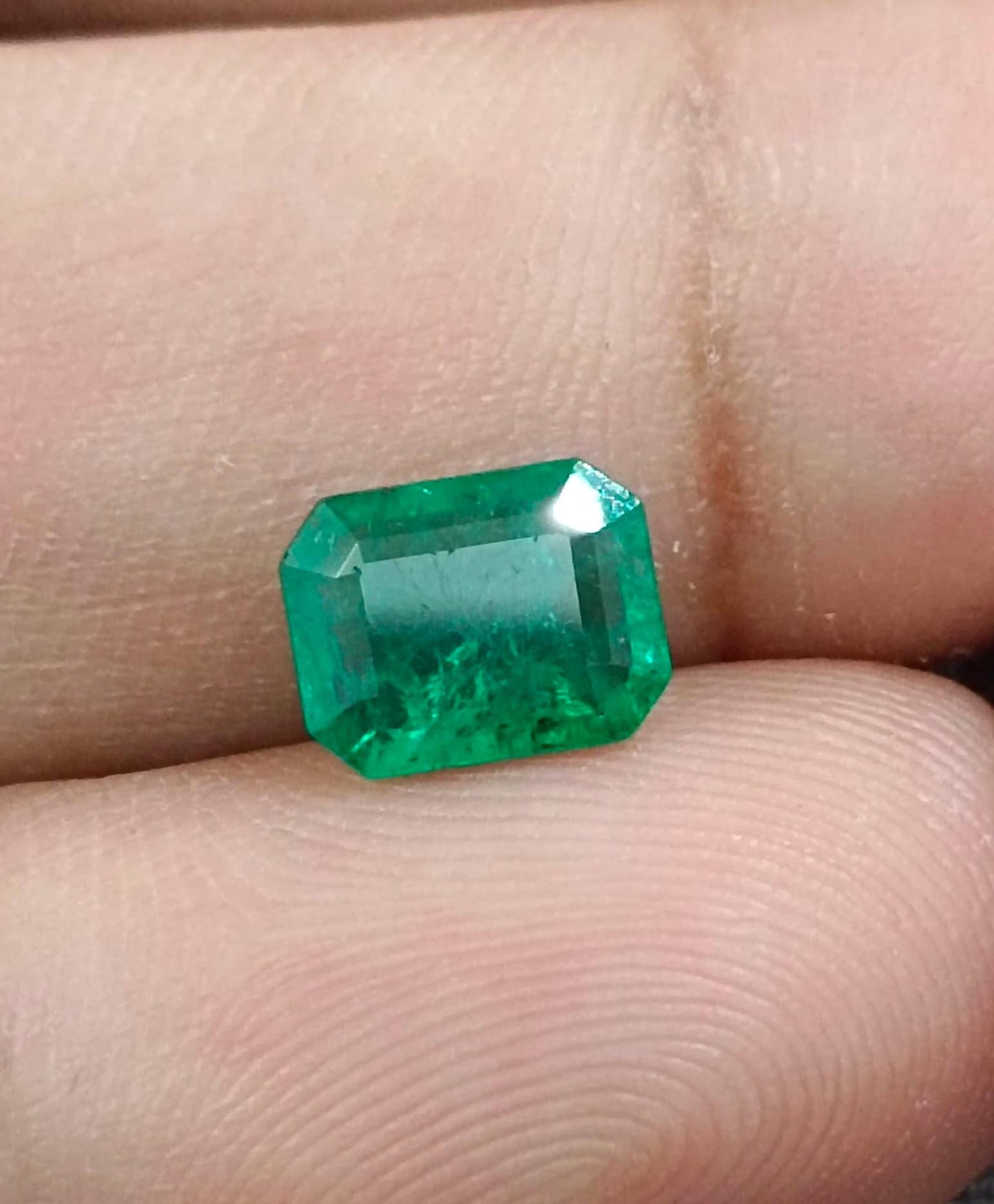 1.42ct Deep Green Swat Emerald, 100% Natural Earth Mined Gemstone