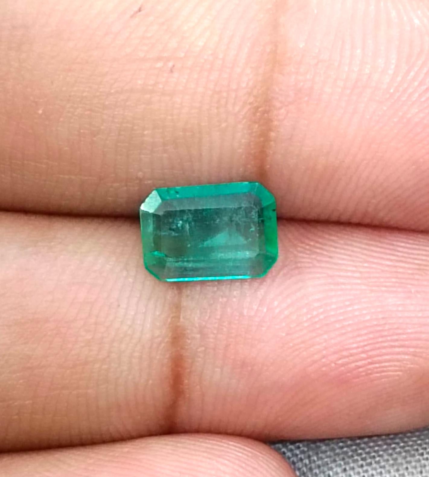 1.16ct Zambian Emerald , 100% Natural Earth Mined Gemstone