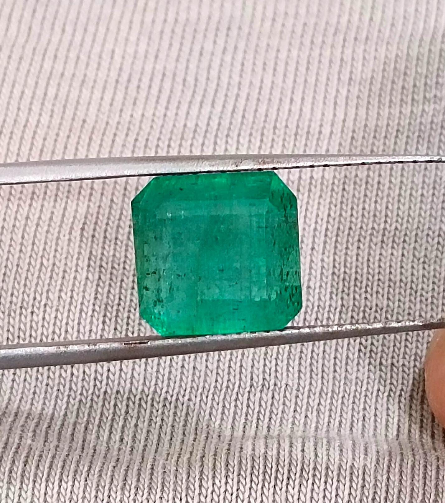 5.41ct Zambian Emerald, 100% Natural Gem