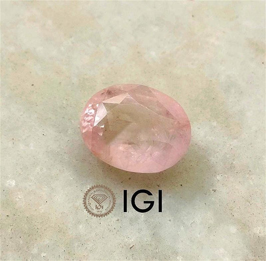 Very Rare Big Size 9.04ct  IGI Certified Padparadscha Oval Cut Ceylon Sapphire, 100% Natural Earth Mined untreated Gemstone