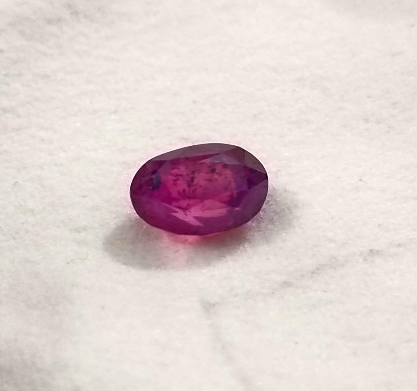 IGI Certified 3.48ct Deep Purple Red mozambique Ruby, 100% Natural Untreated Gemstone