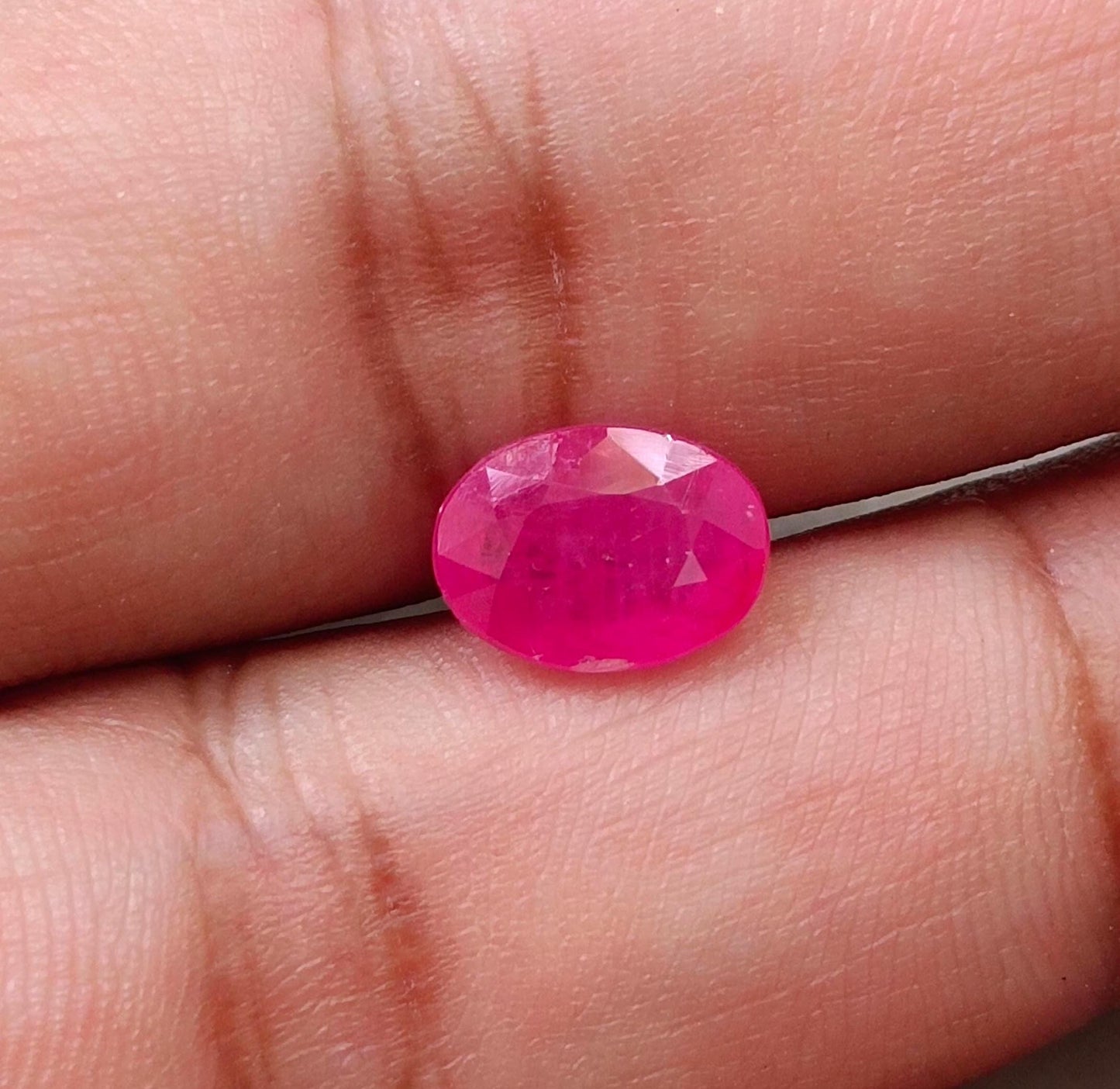 2.63ct Certified Pinkish Red African Ruby, 100% Natural Untreated Gemstone