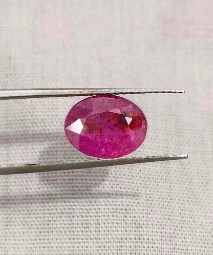 2.54ct Certified Mozambique Ruby, 100% Natural Untreated Gemstone