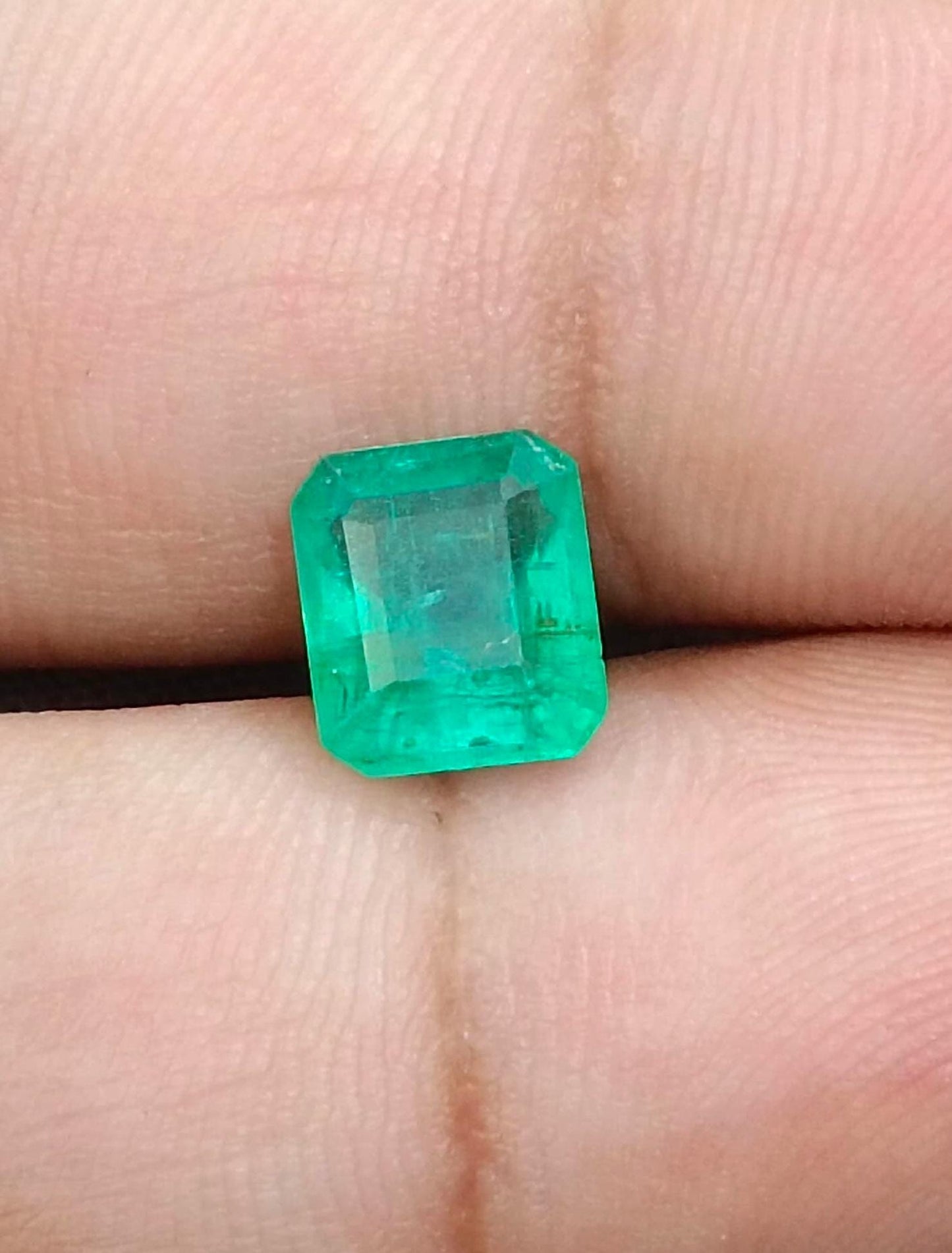 1.73ct Velvet Green Zambian Emerald , 100% Natural Earth Mined Gemstone