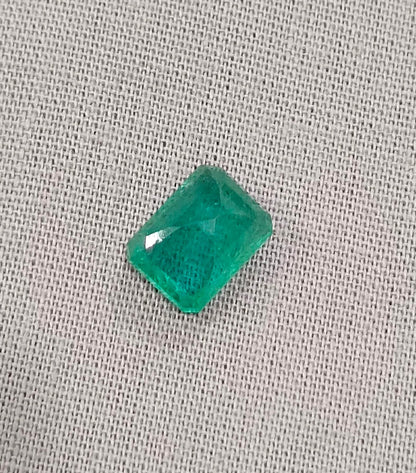 GSI Certified 2.41ct Velvet Green Zambian Emerald, 100% Natural Gemstone