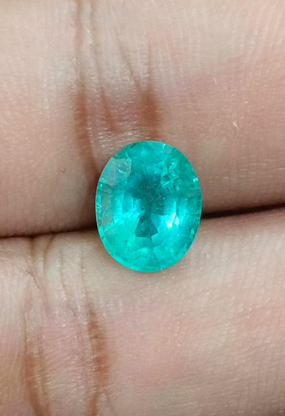 3.00ct Pastel Green Russian Emerald , 100% Natural Earth Mined Gem.