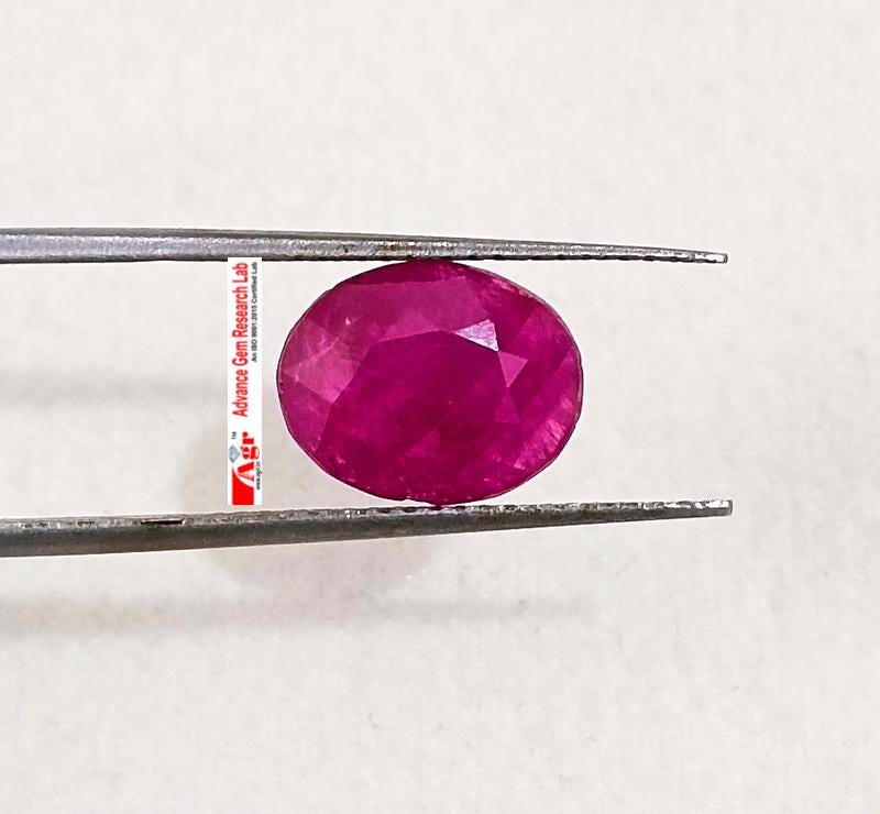 2.87ct Certified Mozambique Ruby, 100% Natural Untreated Gemstone