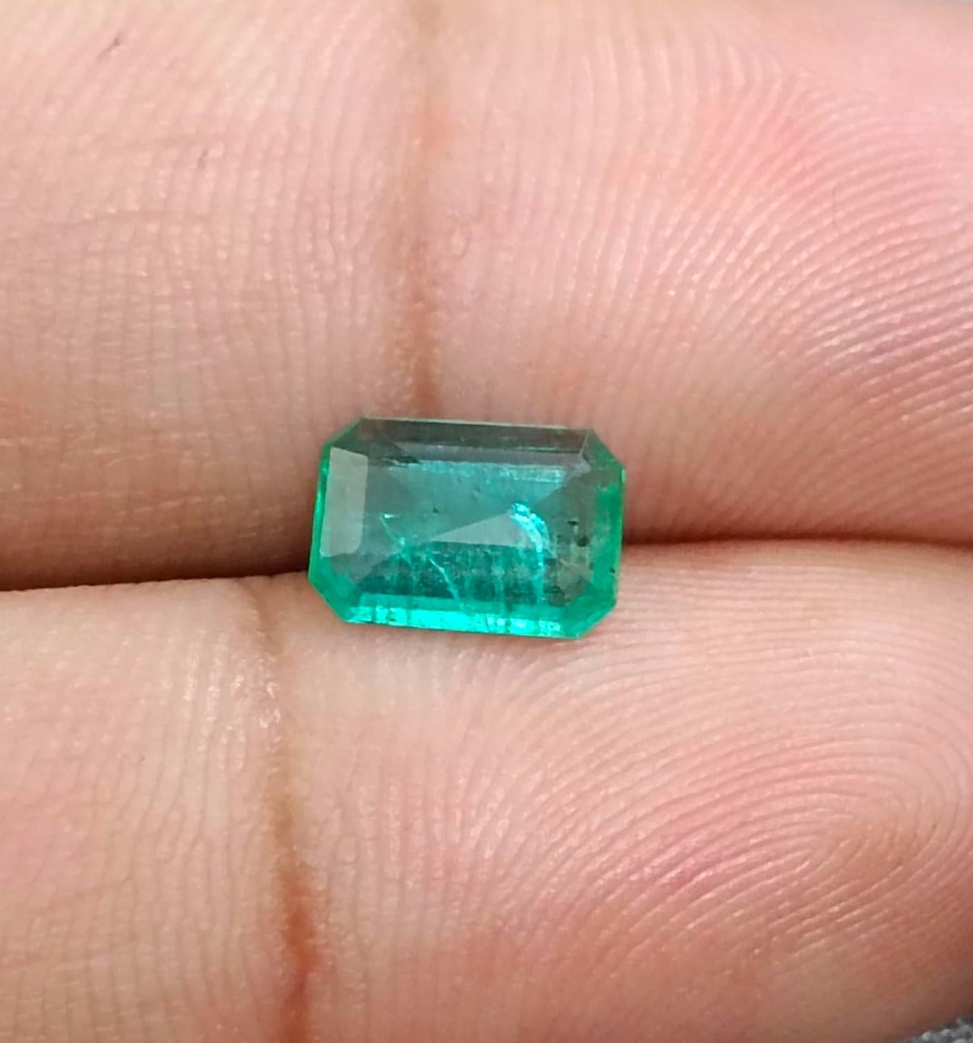 1.16ct Zambian Emerald , 100% Natural Earth Mined Gemstone