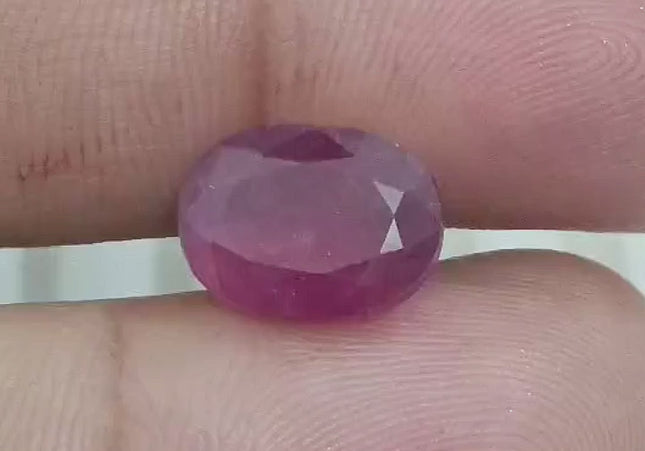 5.76ct Natural Untreated Ruby GSI Certified