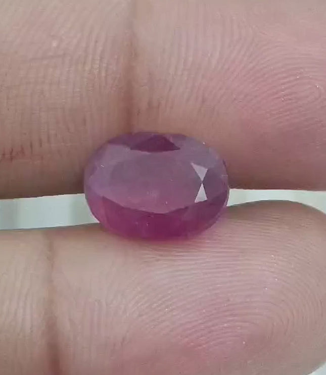 Big Certified 5.76ct Natural Untreated Ruby.