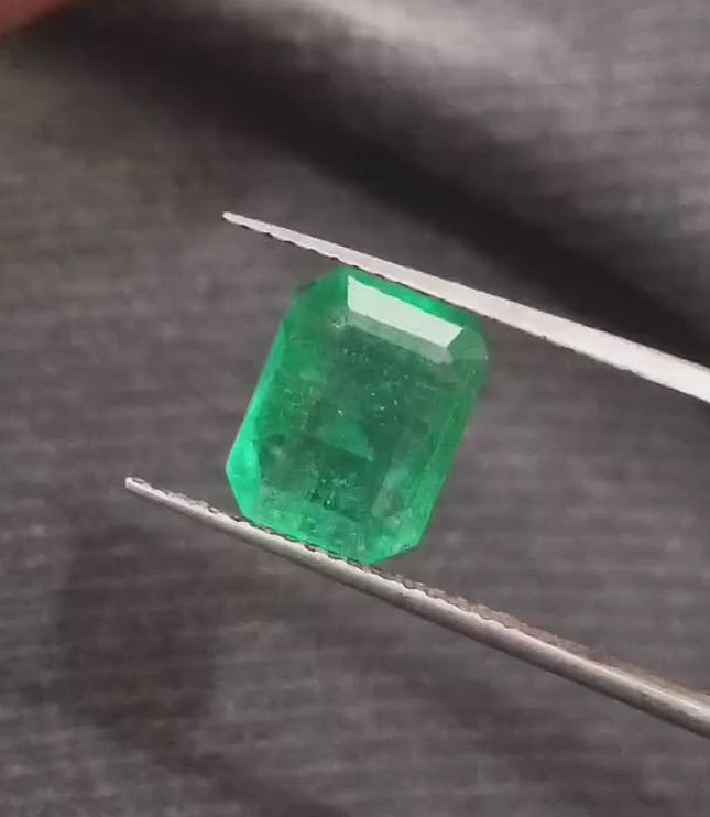 Panjshir Emerald 2.39ct Certified Natural Medium Intense Green Loose Gemstone