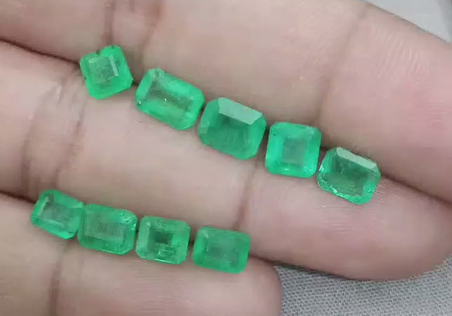 10.80ct Zambian Emerald Parcel, Natural Gemstones