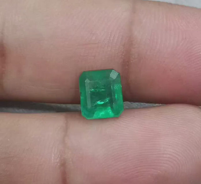 Zambian Emerald 2.35ct Certified Natural Deep Forest Green Oval Cut Loose Gemstone