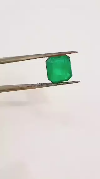 3.87ct Certified Swat Emerald, Deep Velvet Green Natural Gemstone