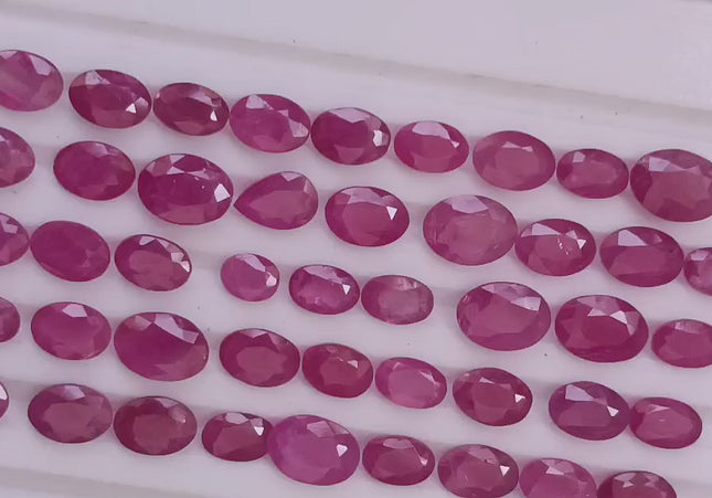 38.03ct African Ruby Lot, Natural Earth Mined Gemstones