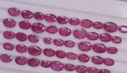 38.03ct African Ruby Lot, Natural Earth Mined Gemstones