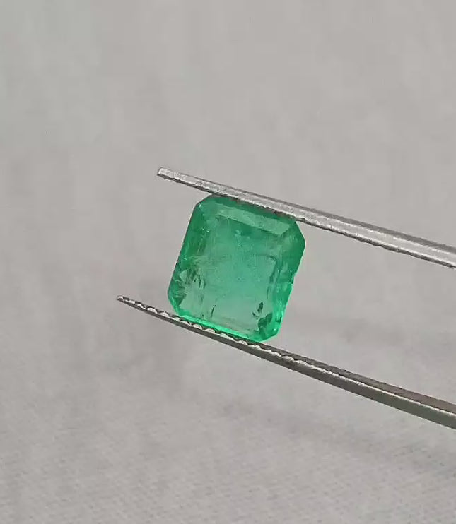 Certified 1.85ct Natural Panjshir Emerald