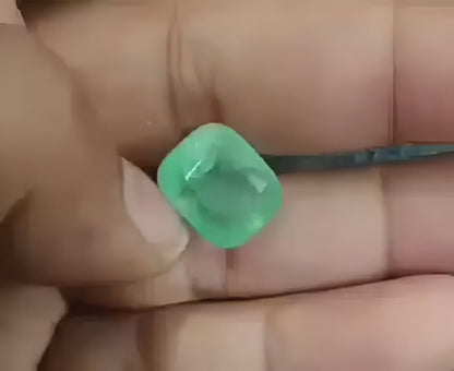 Certified 12.10ct Beautiful Big Size Ethiopian Emerald, 100% Natural Earth Mined Gemstone