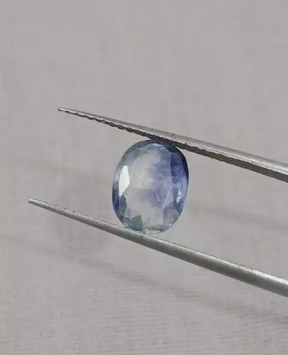 GSI Certified 1.76ct Blue Sapphire, 100% Natural Untreated Gemstone