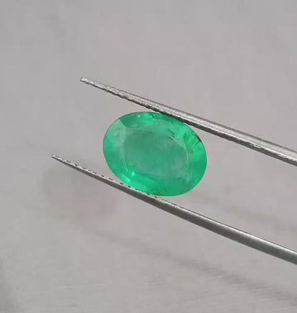 2.46ct Sea Foam Green Panjshir Emerald, 100% Natural Gemstones