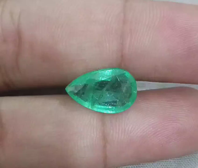 4.76 Zambian Emerald, Medium Green Natural Earth Mined Gemstone