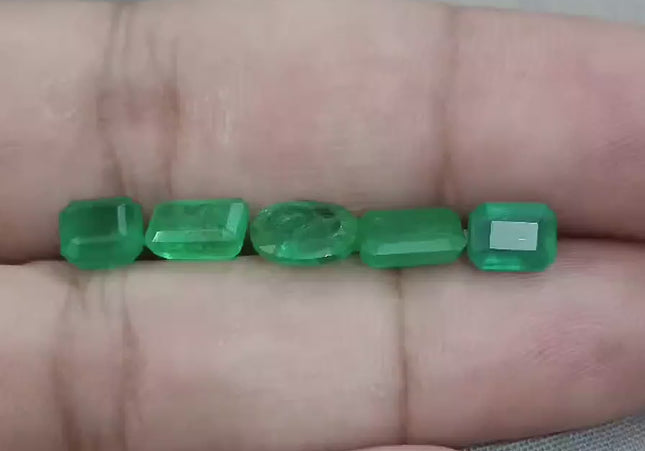 6.87ct Emerarld Parcel, Natural Emeralds