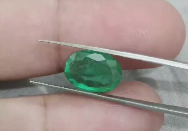 GSI Certified 3.40ct Zambian Emerald, Natural Gemstone