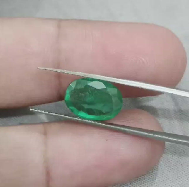 Certified 3.40ct Zambian Emerald