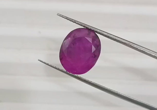 4.96ct Mozambique Ruby GSI Certified Natural Gemstone