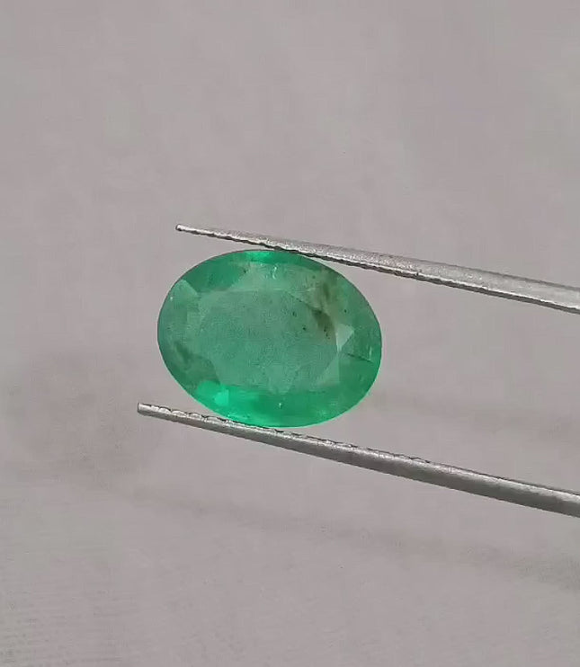 2.72ct Natural Swat Emerald GSI Certified