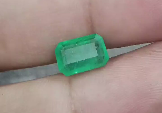 GSI Cerified 3.46ct Zambian Emerald, Natural Gemstone