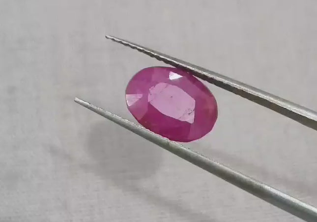 3.00ct Mozambique Ruby, Natural Untreated Gemstone
