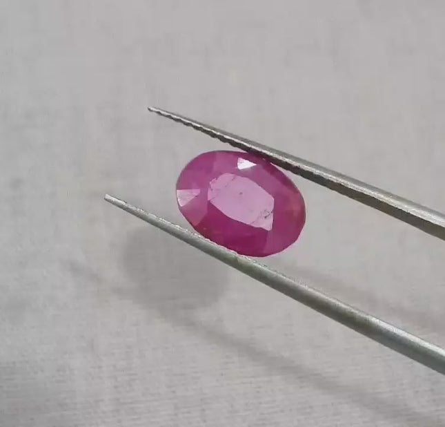 3.00ct Mozambique Ruby, Natural Untreated Gemstone