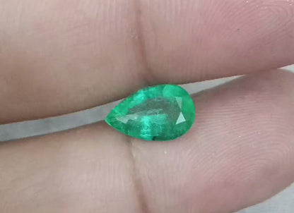 1.81ct Medium Intense Green Emerald, 100% Natural Gemstone