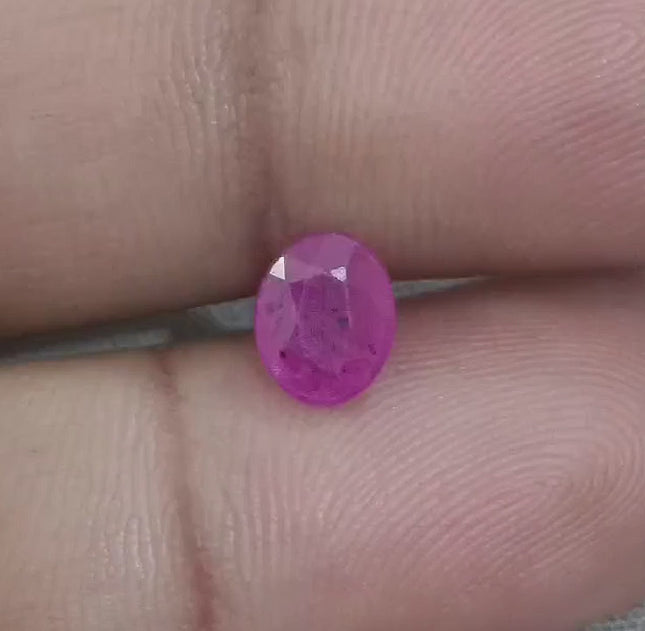 Certified 1.40ct Natural Untreated Ruby.