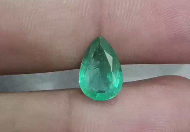2.63ct Medium Deep Green Zambian Emerald, Natural Earth Mined Gemstone