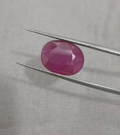 GSI Certified 4.39ct Ruby Natural Untreated Gemstone